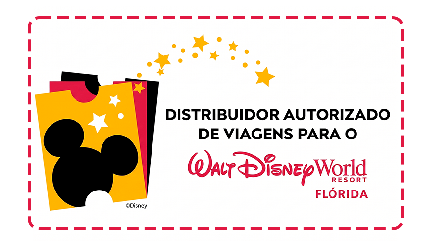 Selo Distribuidor Autorizado de Viagens para o Walt Disney World Resort Flórida